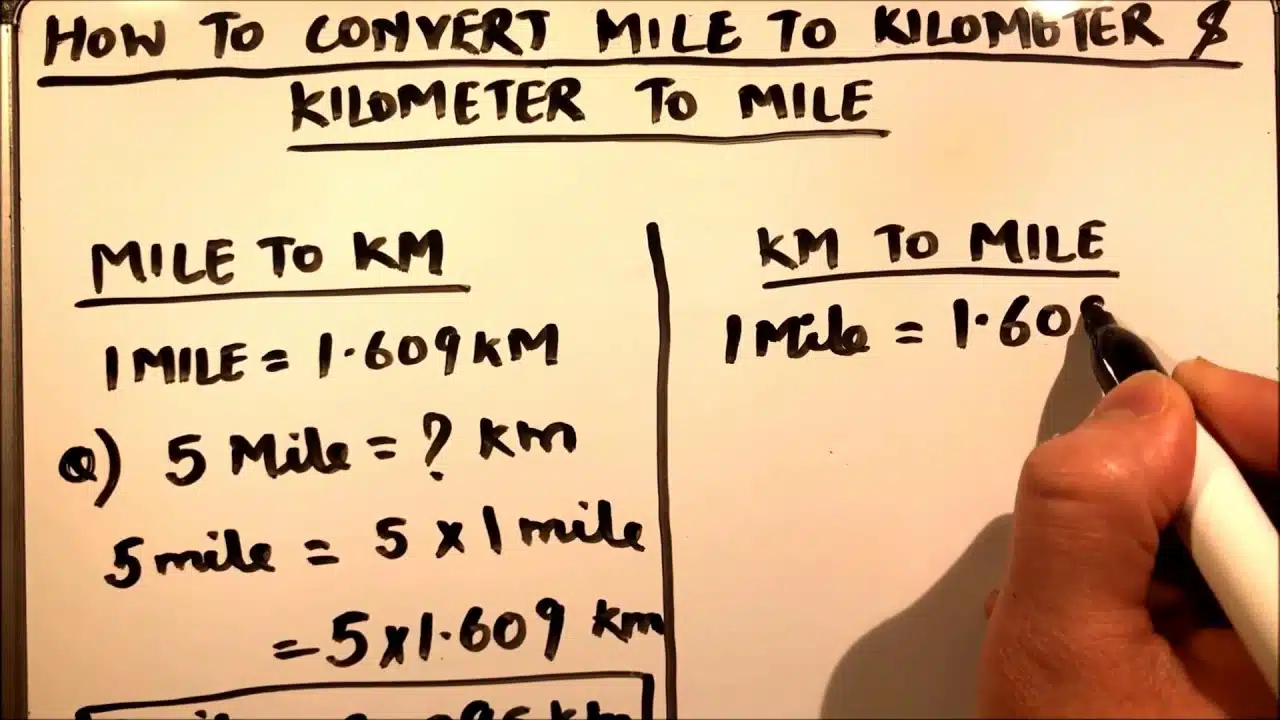 De 5 miles à kilomètres une conversion facile pour les distances
