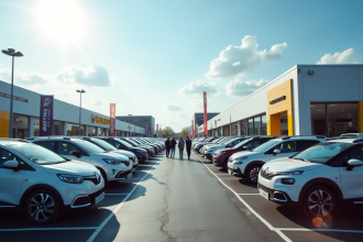 Vente de voitures neuves dans un concessionnaire français